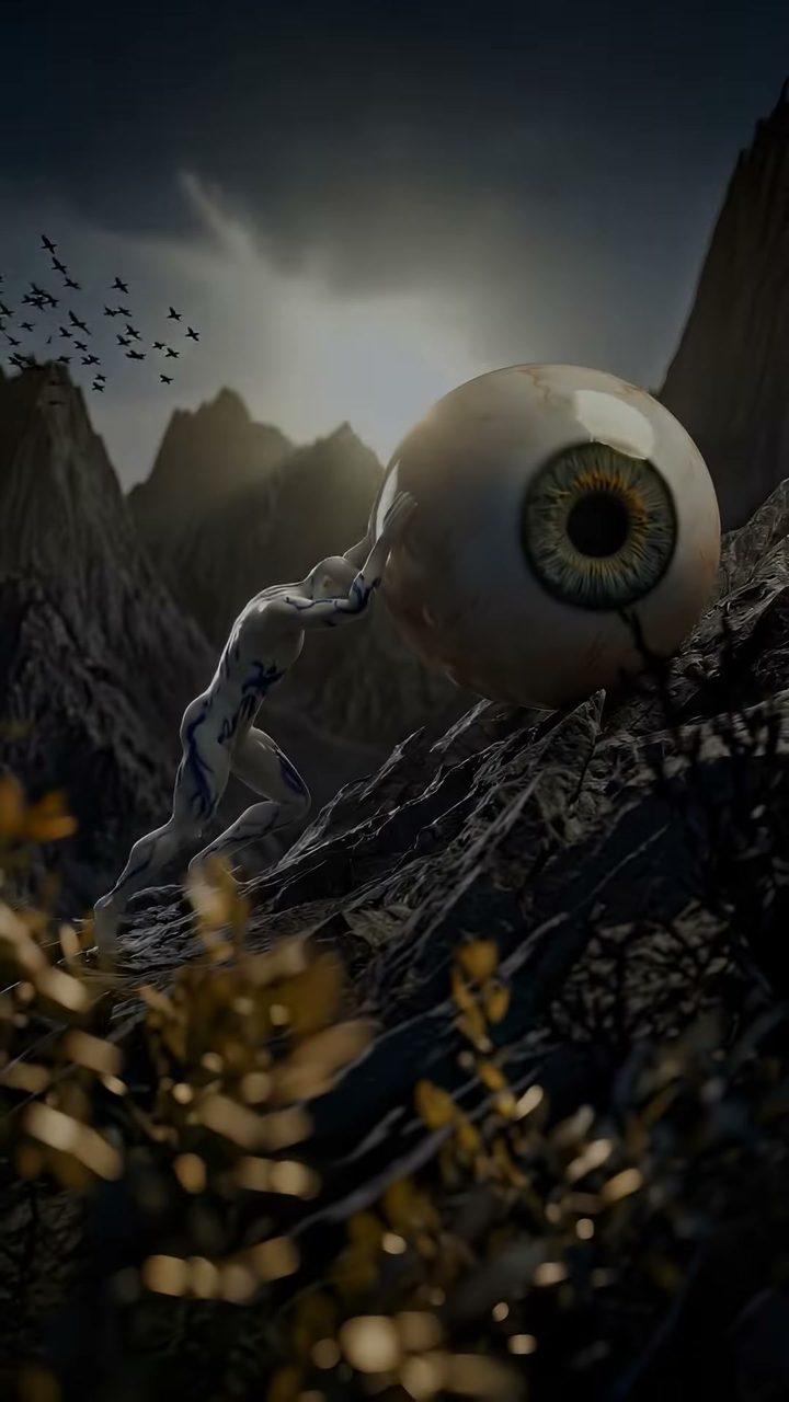 The porcelain Sisyphus, frame 1 of 12