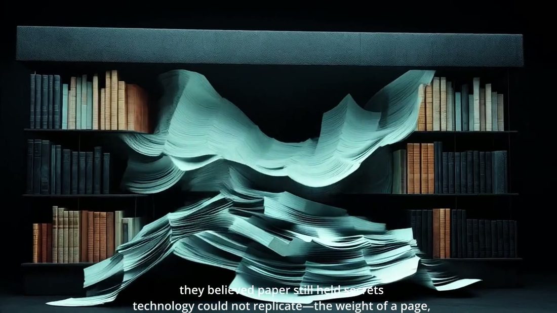 The pages rise, frame 5 of 8
