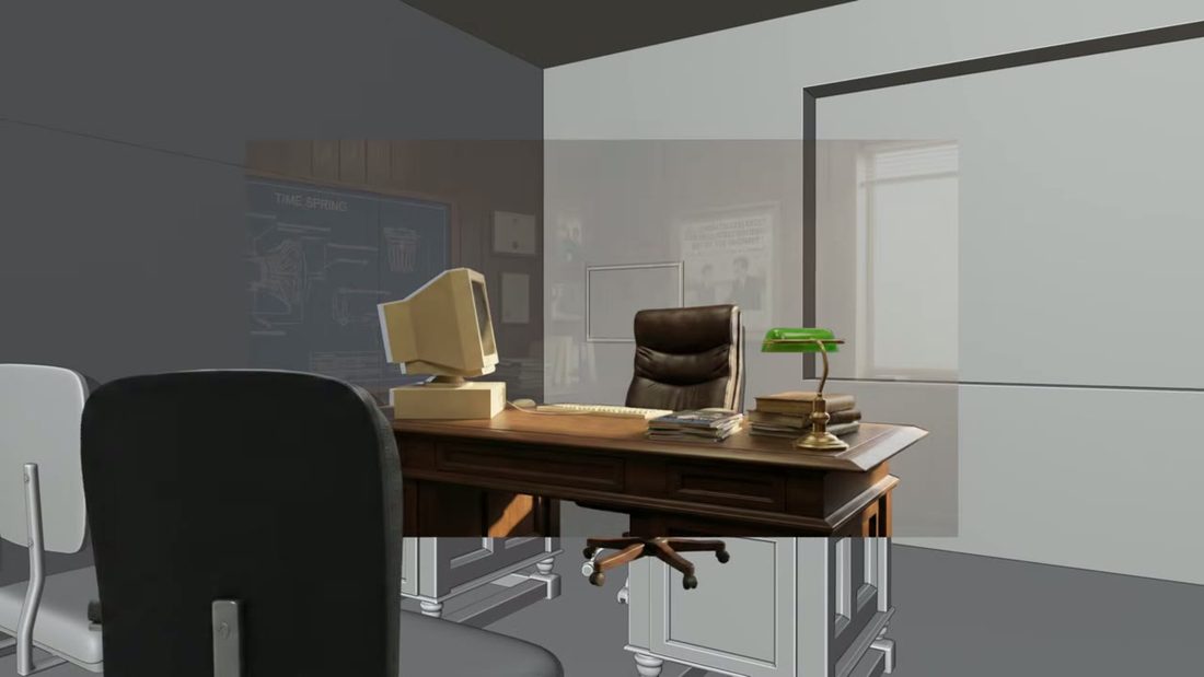 The Colonel's office, frame 5 of 8