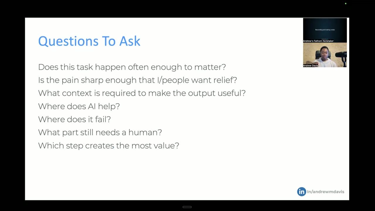 Questions to ask