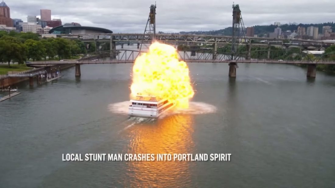The Portland Spirit jump, frame 3 of 10