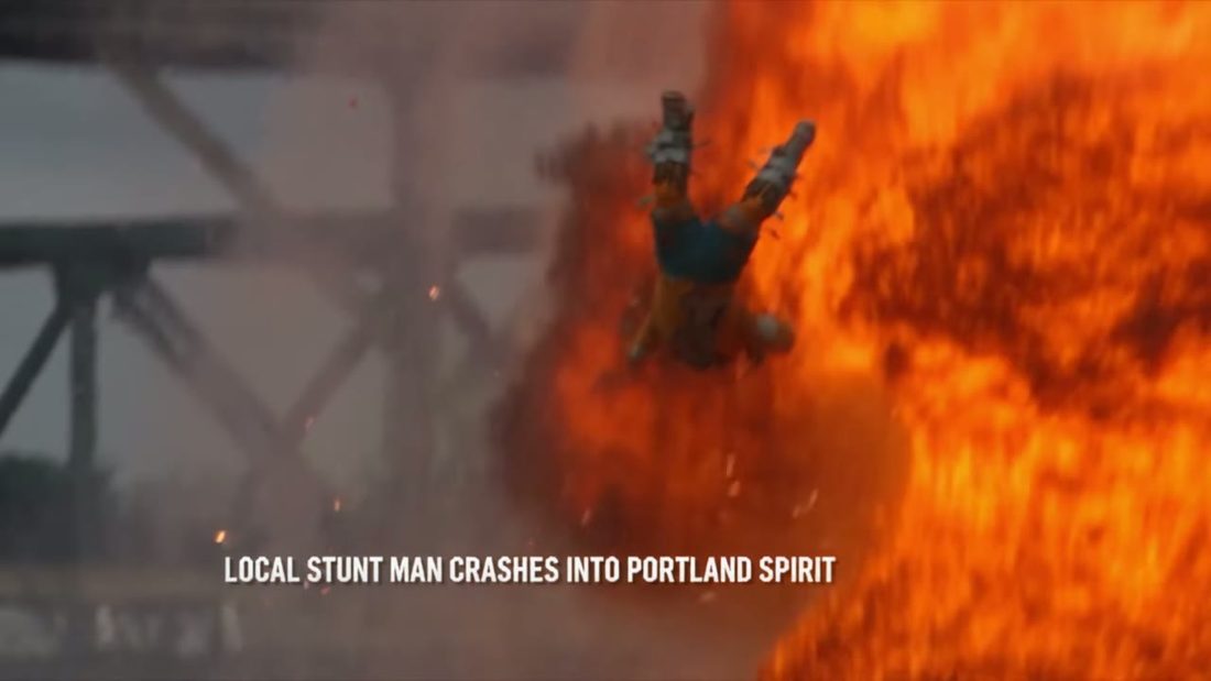 The Portland Spirit jump, frame 8 of 10