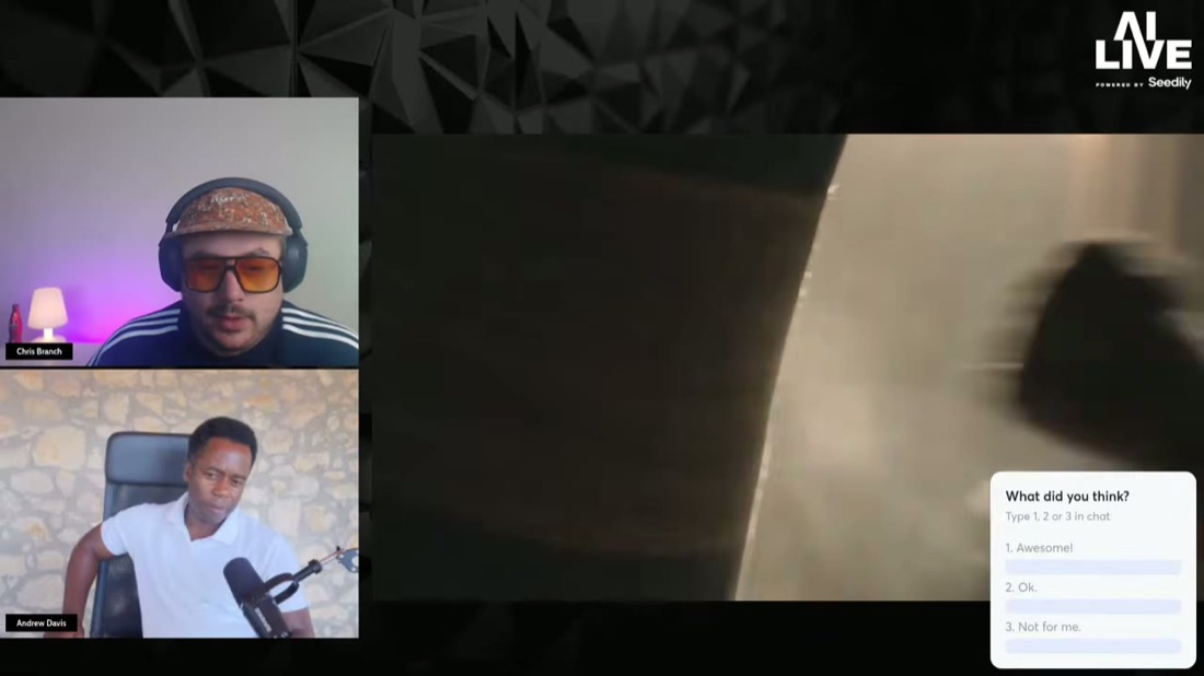 The live poll, frame 1 of 7