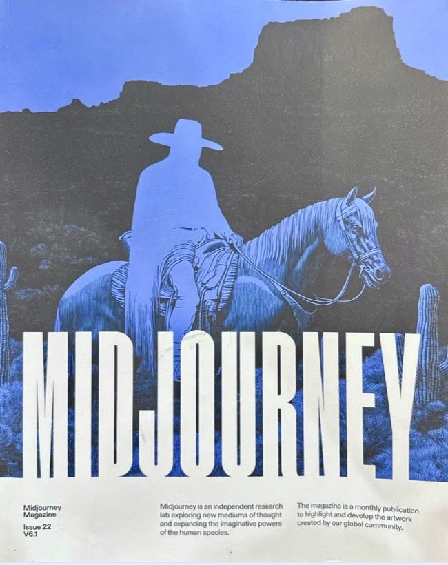 The cover of Midjourney Magazine Issue 22