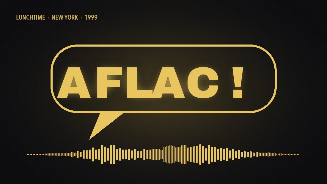 AFLAC, said out loud, frame 12 of 12