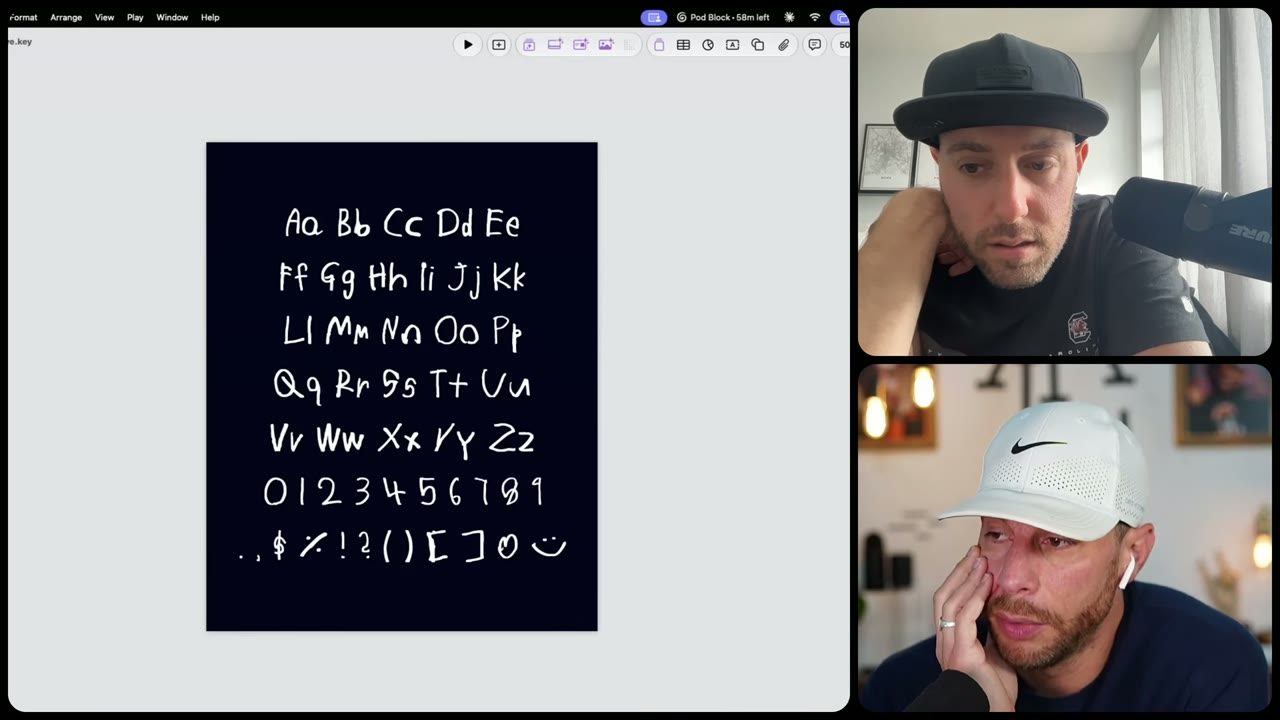 A font from a kid's handwriting