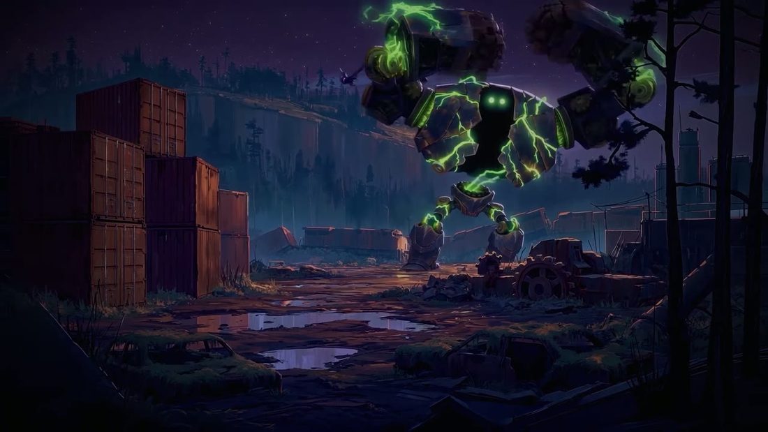 The giant iron creature, frame 6 of 10