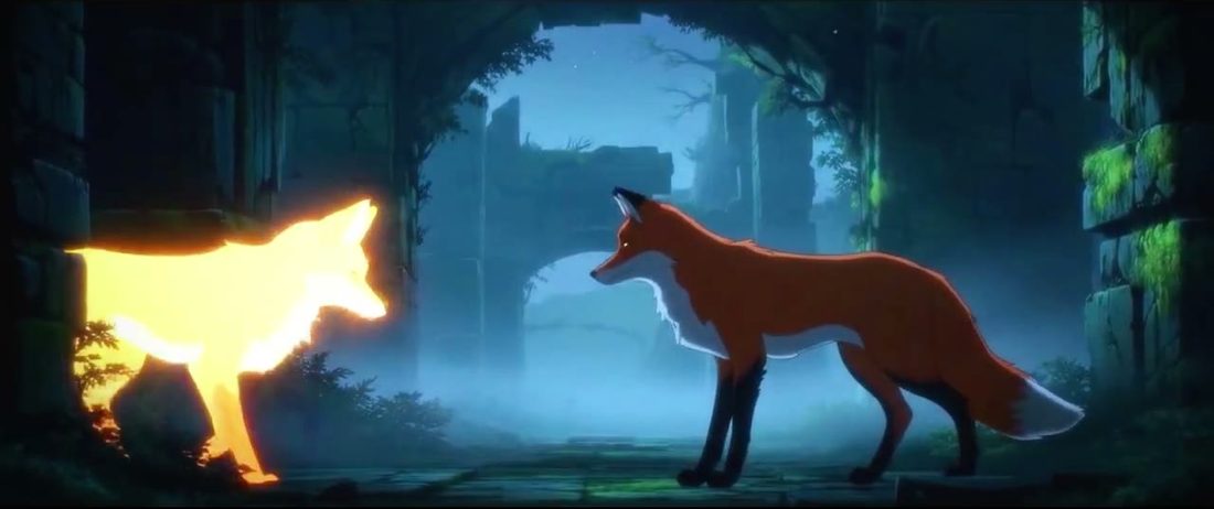The two foxes, frame 3 of 8