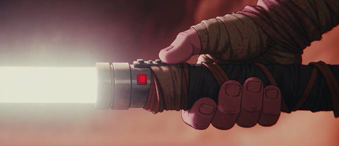 The blade that switches off