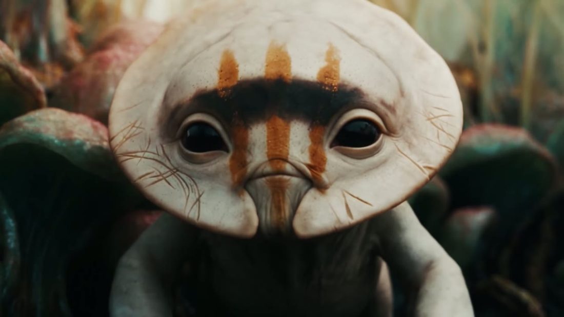 The creature, then the visor, frame 8 of 18