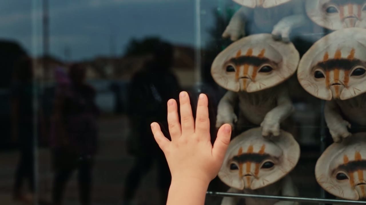 The plush in the window