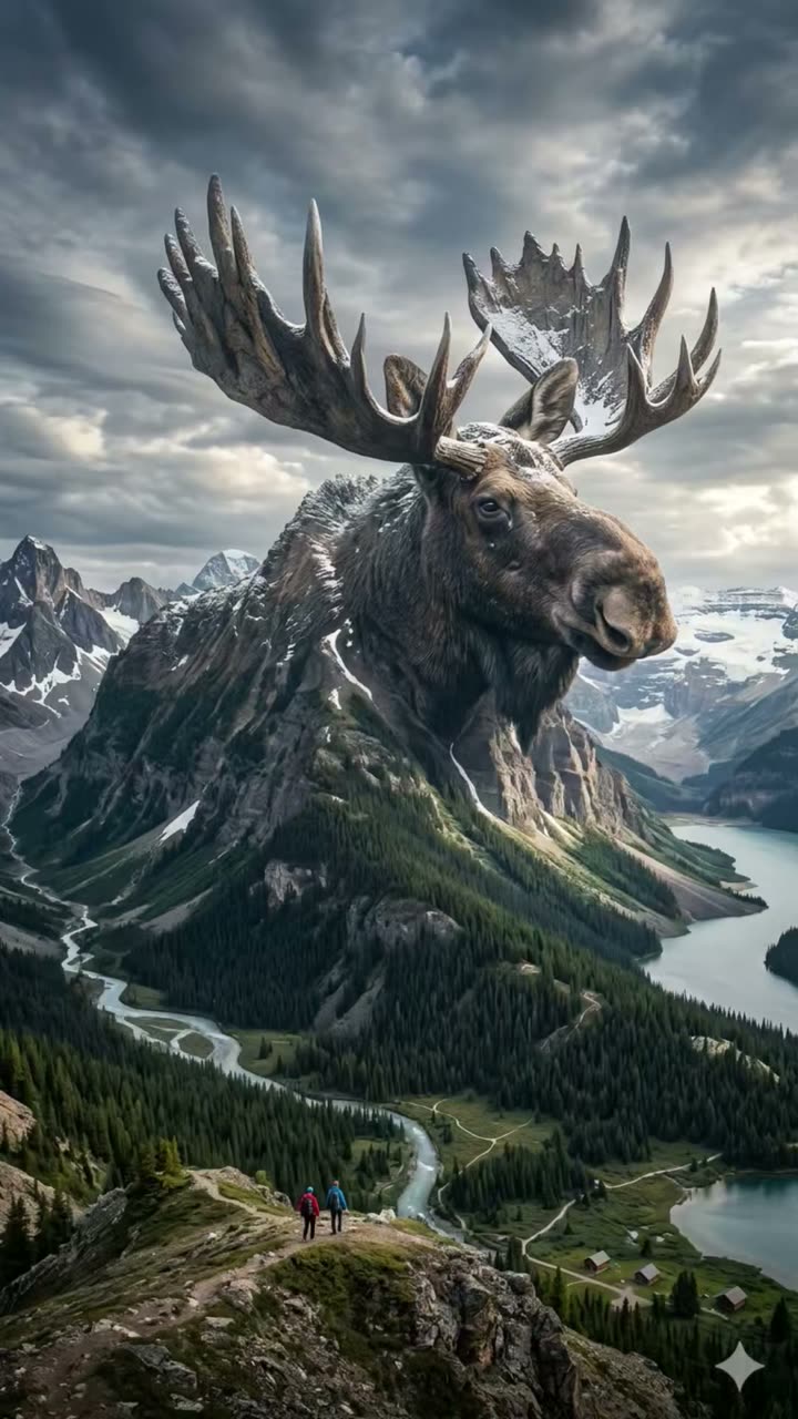 The mountain moose