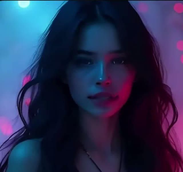 The neon portrait