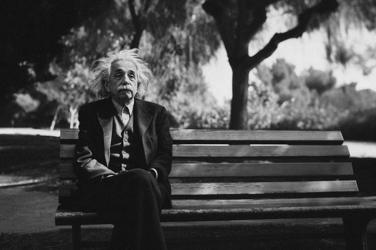 On a park bench