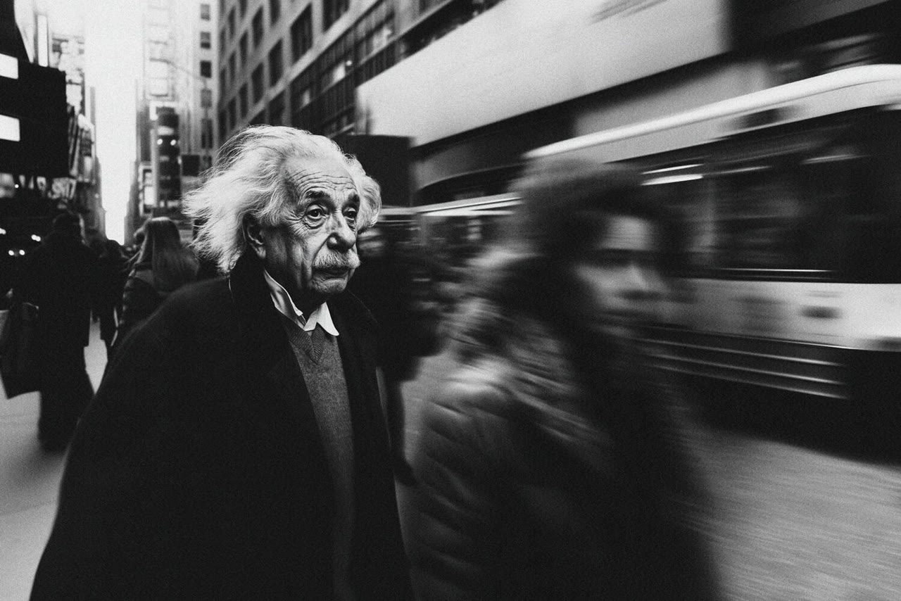 In the rush hour crowd