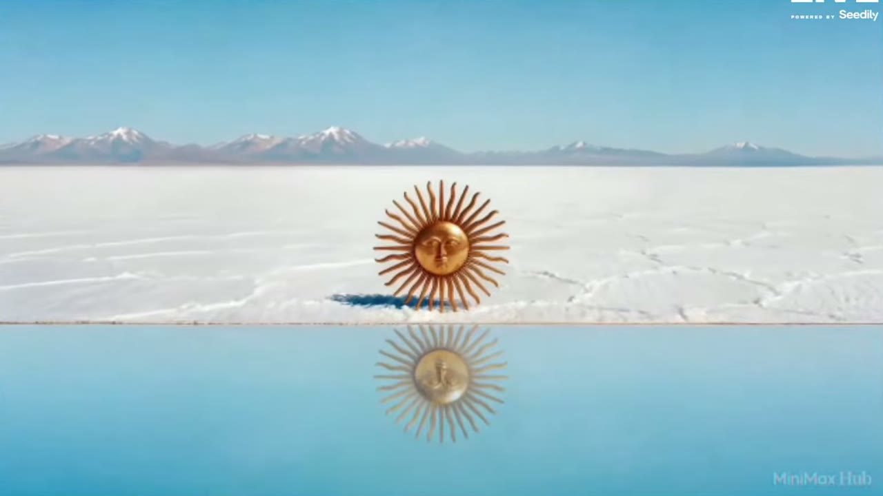 A sun on the salt flat