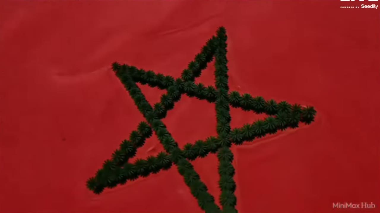 A star on red ground