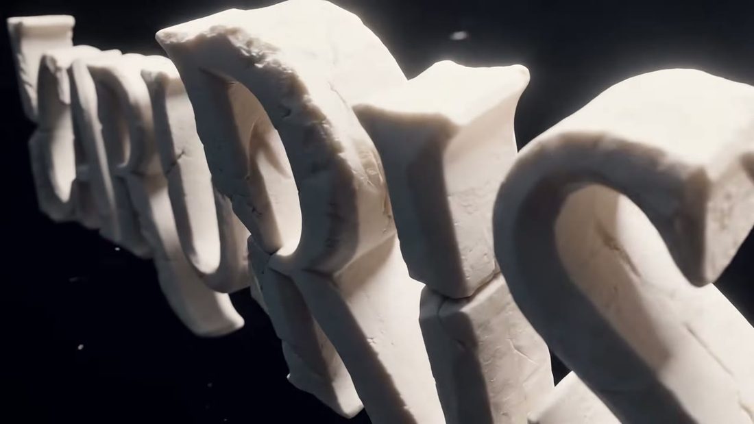 The stone title, frame 1 of 7