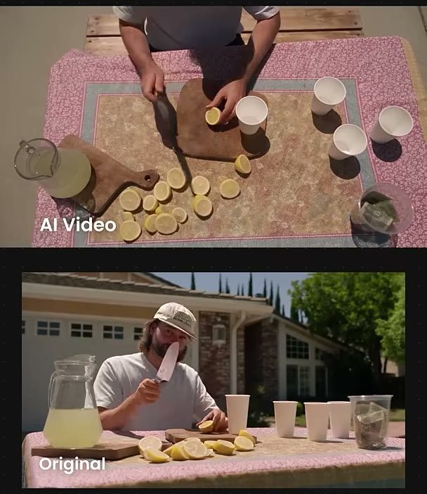 One take, eight angles