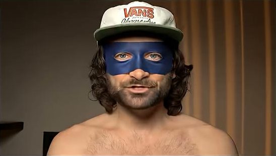 The blue mask