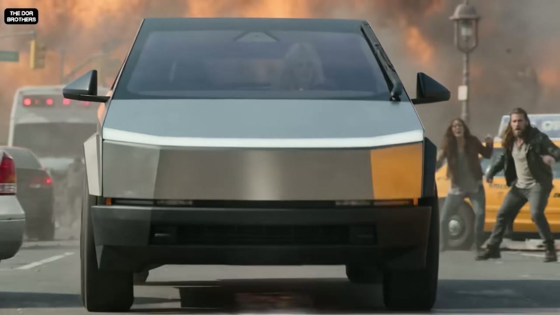 The Cybertruck, frame 1 of 17