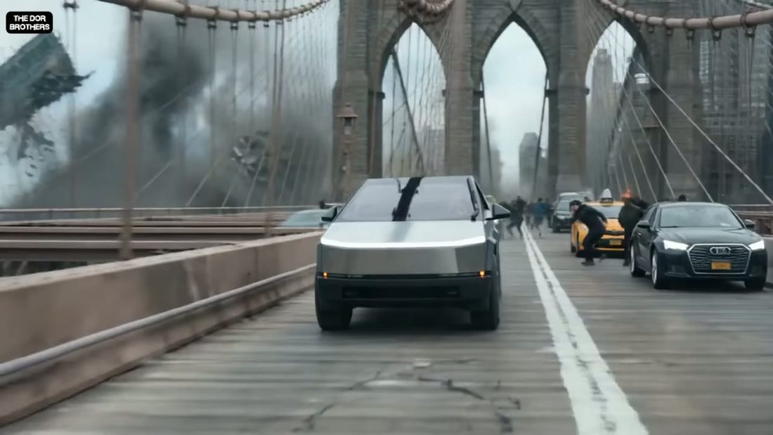 The Cybertruck, frame 5 of 17