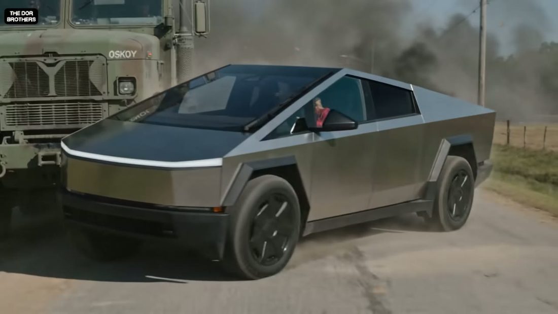 The Cybertruck, frame 13 of 17